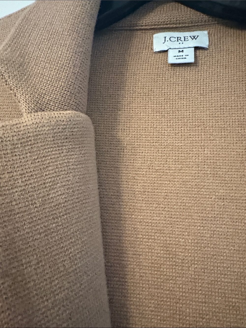 J. Crew Women's Camel cotton Knit Blazer Coat - Picture 2 of 6